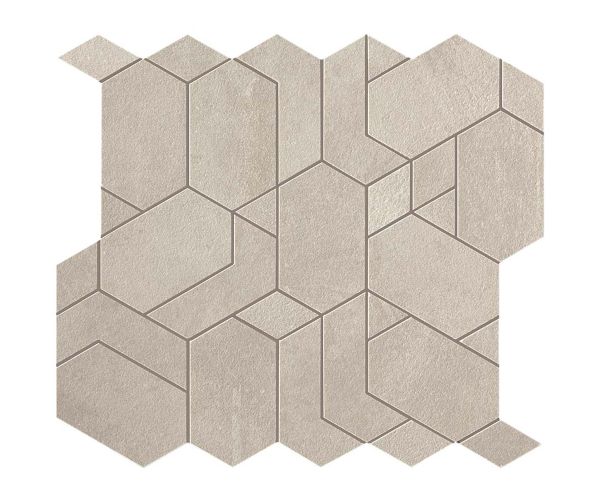 12''x13'' Boost Mosaico Shapes White
