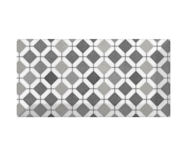 3''x6'' Metro Patchwork B&W (16 Motifs Aléatoires Mix)