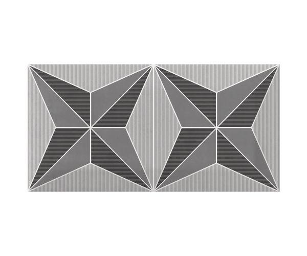 3''x6'' Metro Patchwork B&W (16 Motifs Aléatoires Mix)