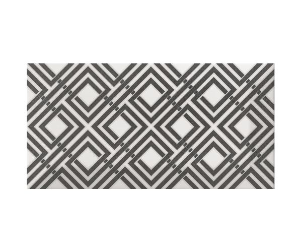 3''x6'' Metro Patchwork B&W (16 Motifs Aléatoires Mix)