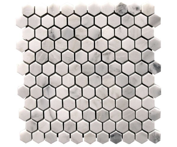 Classic White Beehive Mosaique Poli