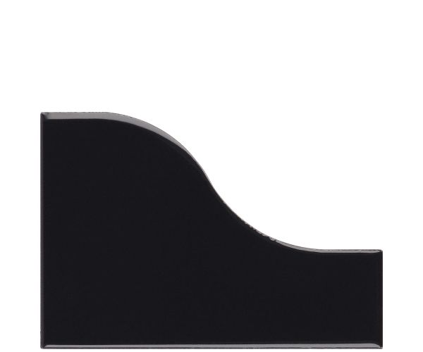 3,25X4,75 Curve Black Glossy
