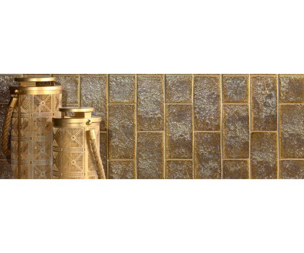 4X8 Biscuit Ochre Grooves Decor