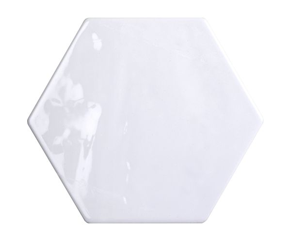 6'' Esagona Bianco Glossy