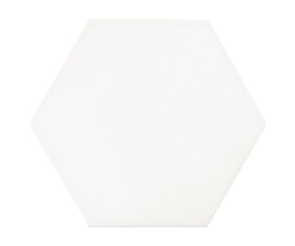 7.7X8.9 Essenza Mayfair Hexagon Blanco Matte Rt