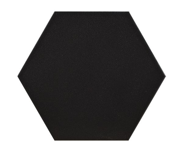 7.7X8.9 Essenza Mayfair Hexagon Negro Matte Rt