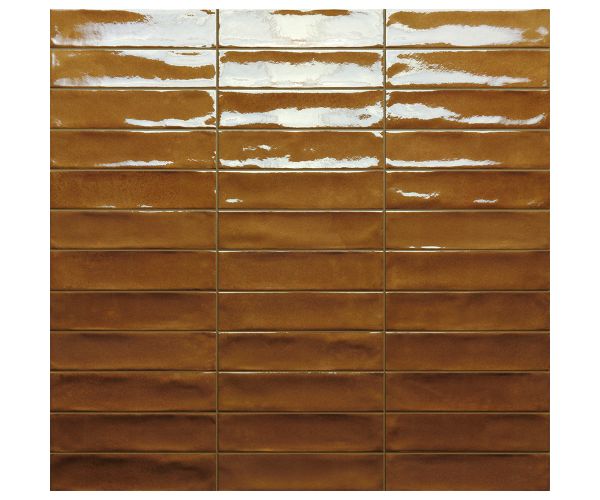 2X8 Marrakech Copper Brick Glossy