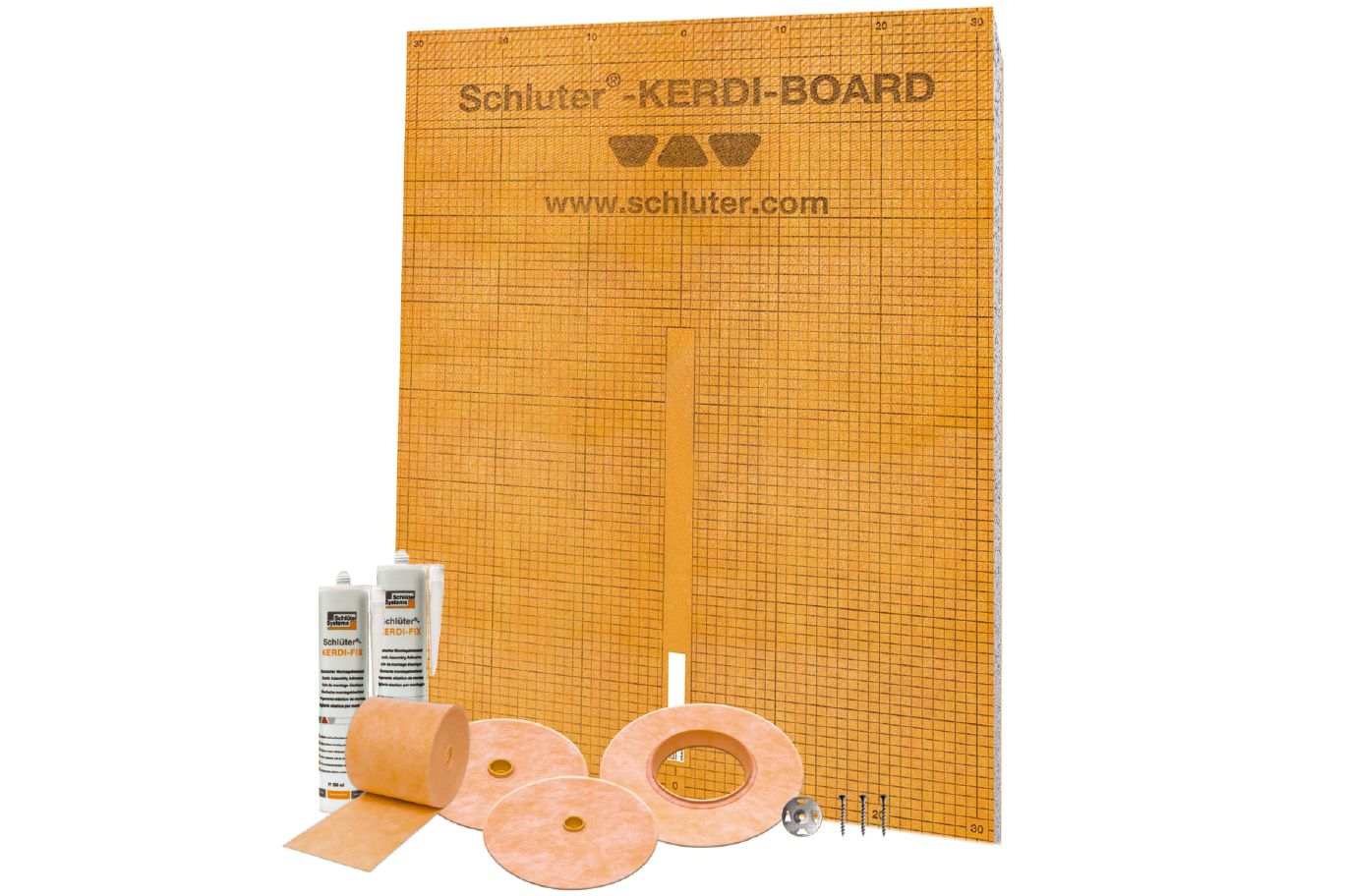 Schluter-Kerdi-Board-Kit pour contour de baignoire ou de base de douche
