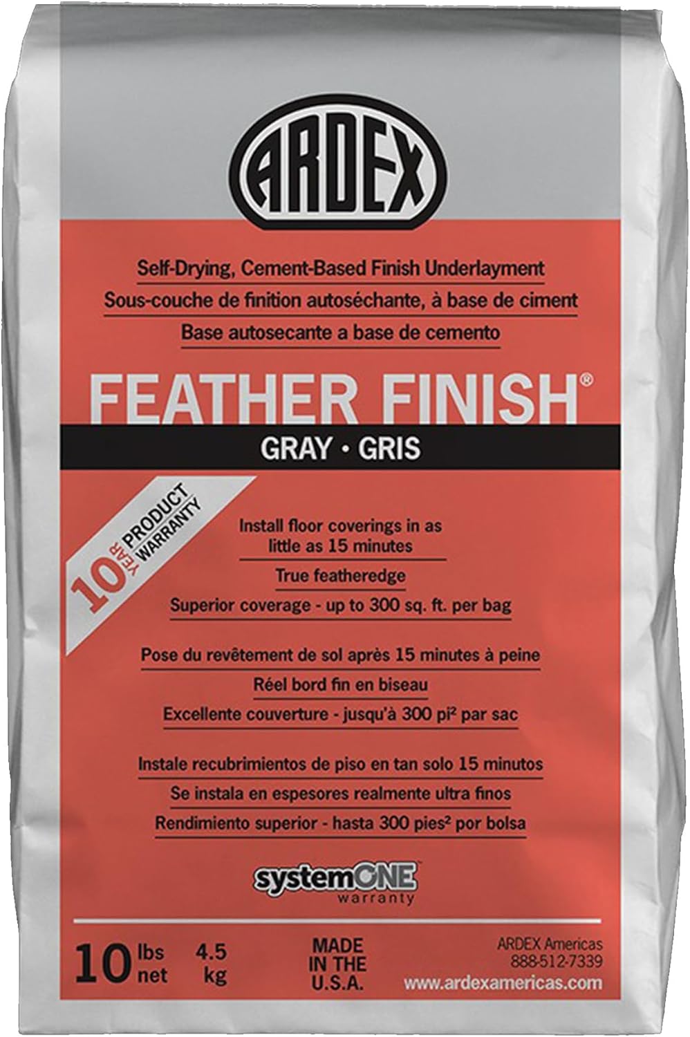 Ardex Feather finish Gris 10lbs