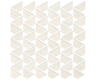 12.25''X12.5'' Raw White Flag Mosaic
