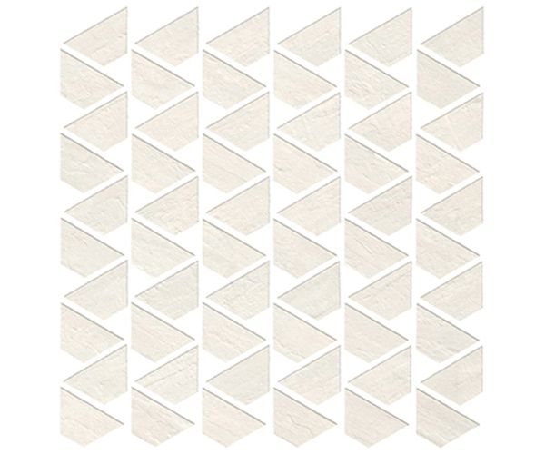 12.25''X12.5'' Raw White Flag Mosaic