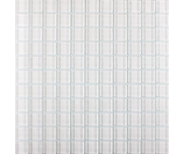 1''x1'' Glass Polar White
