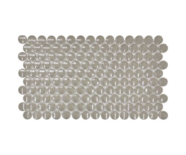 3/4 Penny Round Dover Grey Glossy