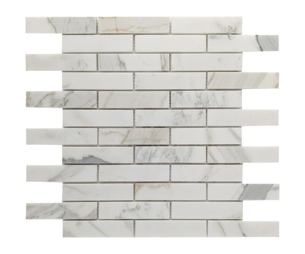 3/4'' x 3 3/4'' Calacatta Extra Poli (Brique)