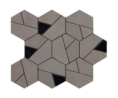 10''x11'' Boost Mosaico Hex Smoke Black