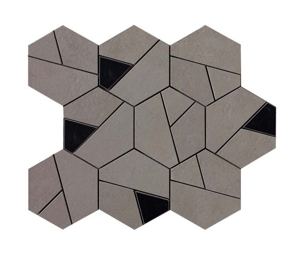 10''x11'' Boost Mosaico Hex Smoke Black