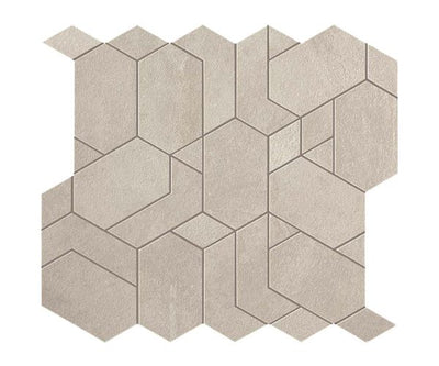 12''x13'' Boost Mosaico Shapes White