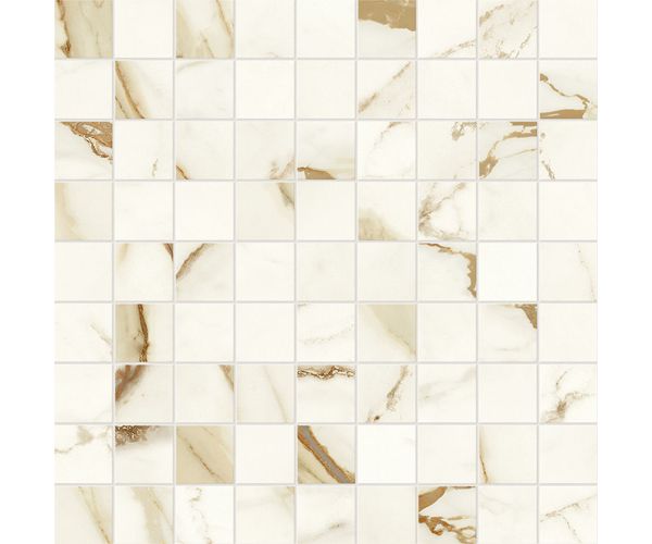 1.25X1.25 Marvel Shine Calacatta Imperiale Mosaico Matt