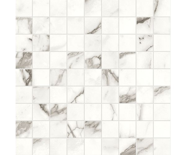 1.25X1.25 Marvel Shine Statuario Supremo Mosaico Matt