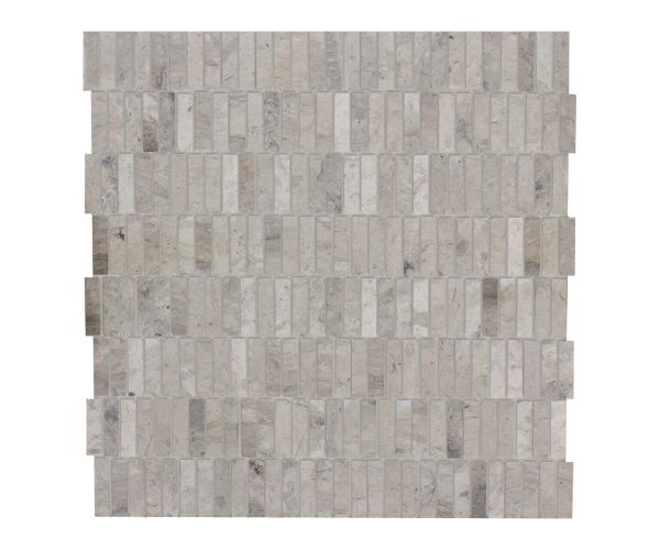 1,5''x0,45'' Mudmosaic Brickchip Lead Adouci