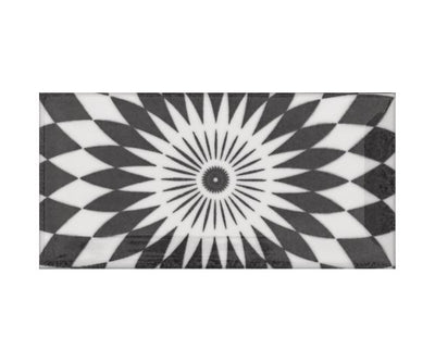 3''x6'' Metro Patchwork B&W (16 Motifs Aléatoires Mix)