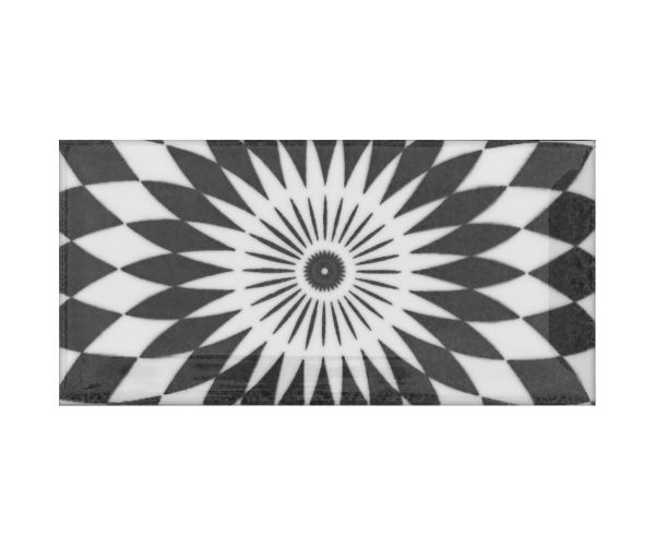 3''x6'' Metro Patchwork B&W (16 Motifs Aléatoires Mix)