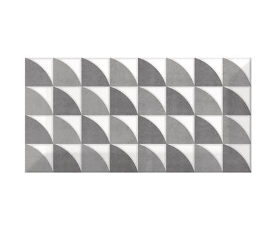 3''x6'' Metro Patchwork B&W (16 Motifs Aléatoires Mix)