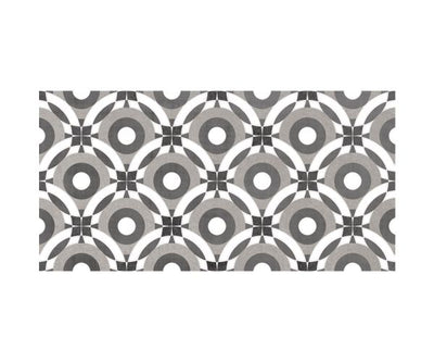 3''x6'' Metro Patchwork B&W (16 Motifs Aléatoires Mix)