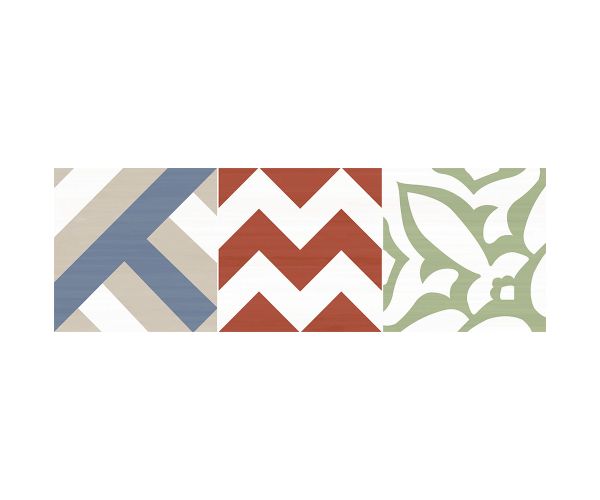 8''x24'' Flou Decoro Patchwork Colors