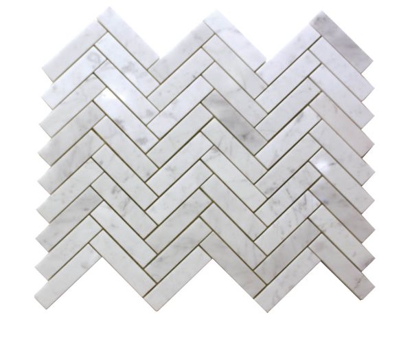 ¾''x3'' Collection Bianco Carrara Arrow M Poli