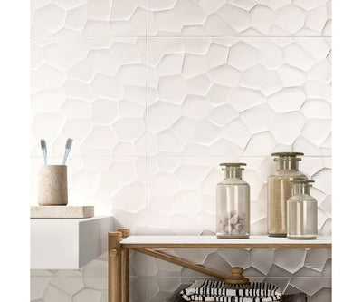 12''x24'' Color Code Drape 3D Bianco Luc. Rt