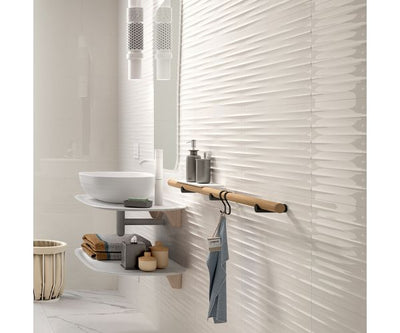 12''x24'' Color Code Drape 3D Bianco Luc. Rt