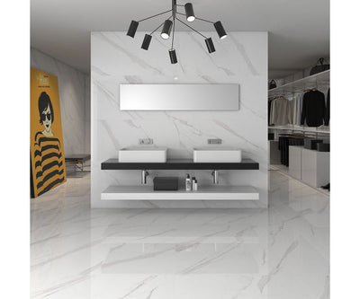24''x48'' Statuary Blanco Brillo Rt