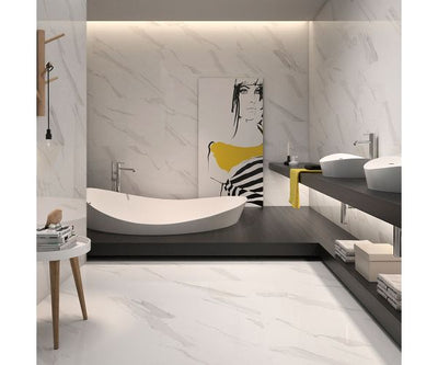 24''x48'' Statuary Blanco Brillo Rt