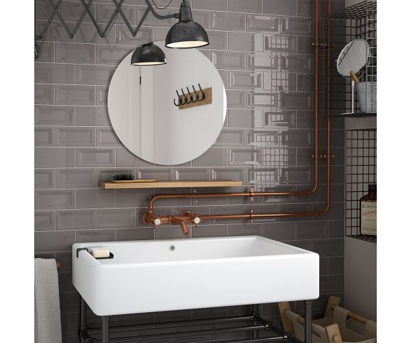 3''x6'' Evolution Inmetro Dark Grey Brillo