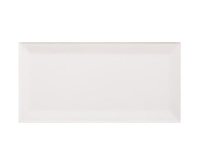 4''x8'' Prisma Biselado Branco Luc.