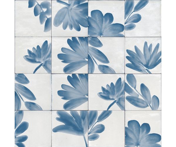 6X6 Rice Bianco Decoro Blossom Lux
