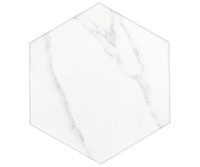 8X9 Statuary White Hexagon