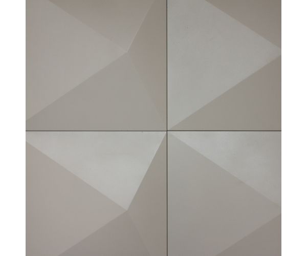 16''x16'' Fifth Avenue Prisma Cinza Fini Satin