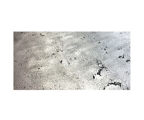 24''x48'' Peau de Béton® Argent Metal