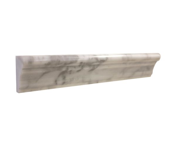 2''x12'' Collection Bianco Carrara Frame Moulure Adouci