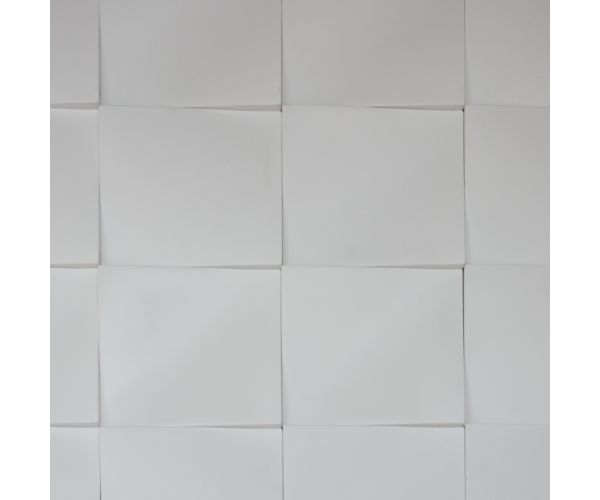8''x8'' Fifth Avenue Wave Branco Fini Satin