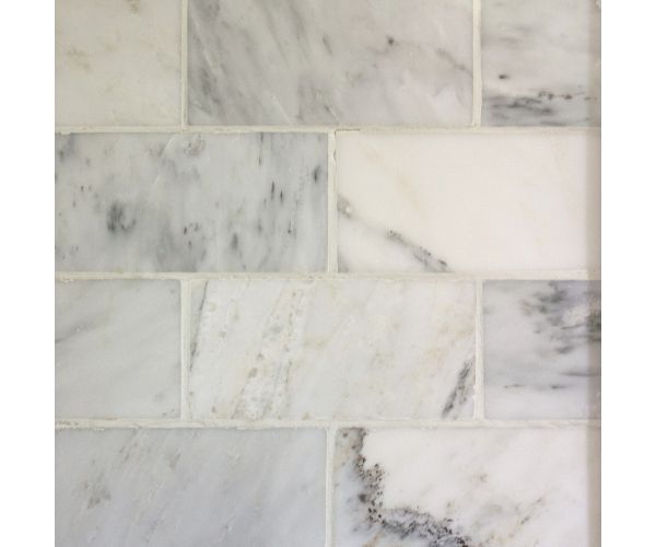 Classic White 3''x6'' Subway Adouci (Loose)