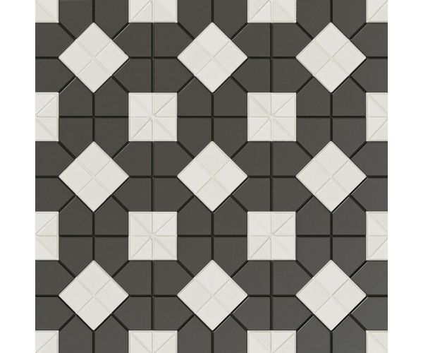 11X11 Tesserae Suit Black & White Plus