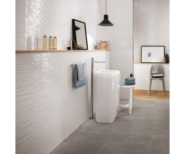16''x32'' 3D Wall Design Solid White Matt