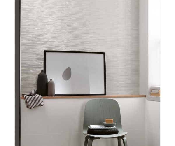 16''x32'' 3D Wall Design Solid White Matt