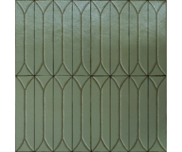 4X15 Terramater Muschio Decoro Struttura 3D Losanga Lux